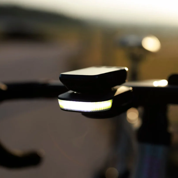 Ravemen FR300 daytime running light mounted on a handlebar out-front mount